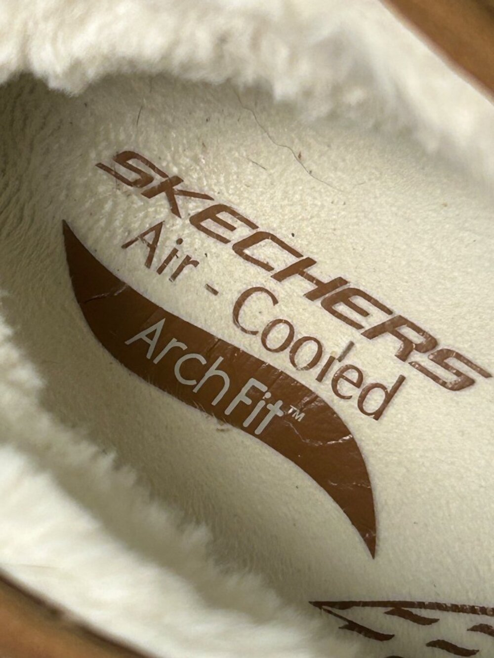 Skechers Arch Fit Go Walk Boots Women's 10 Tan Suede Slip-On Leather Faux Fur - Picture 9 of 16